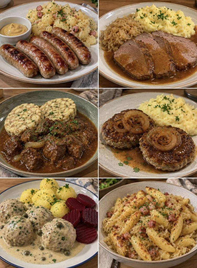 So schmeckt Kindheit bei Oma! Diese 6 herzhaften Klassiker sind einfach unschlagbar – deftig, unglaublich lecker und voller Erinnerungen. Ein Bissen und man fühlt sich sofort wieder wie früher in Omas Küche!